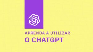 Banner com o texto "Aprenda a usar o ChatGPT ".